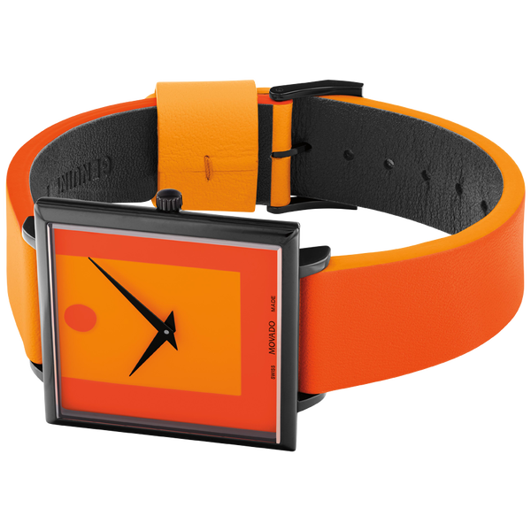 dong ho Carmen Herrera X Movado Orange Red 